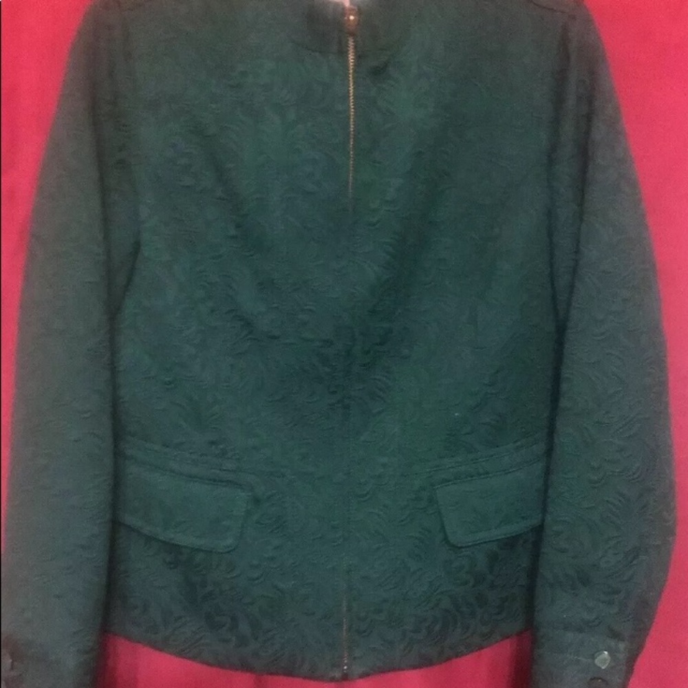Chico’s Women’s O green zippered jacket